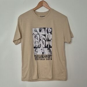 Taylor Swift Eras Tour 2023-2024 Beige Graphic Tee Size Medium